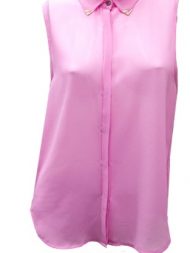 pink sleeveless top by Junk Clothing