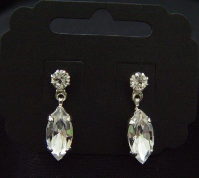 statement drop diamond style earrings